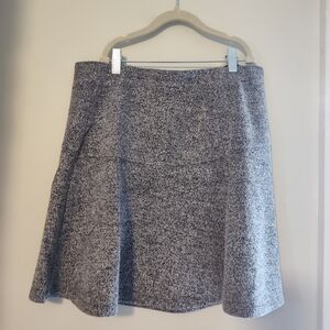 Faux Tweed Gray Women's Skirt